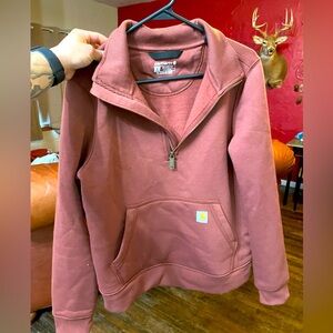 quarter zip carhart sweatshirt